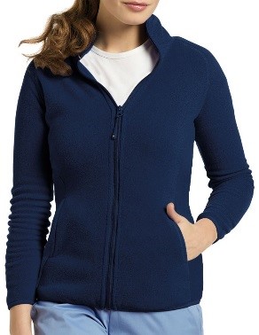 White Cross Women's 448 Polar Fleece Scrub Jacket-White-Large