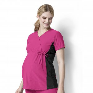 Wink Scrubs Women's Maternity Mock Wrap Tops (WI-6445)