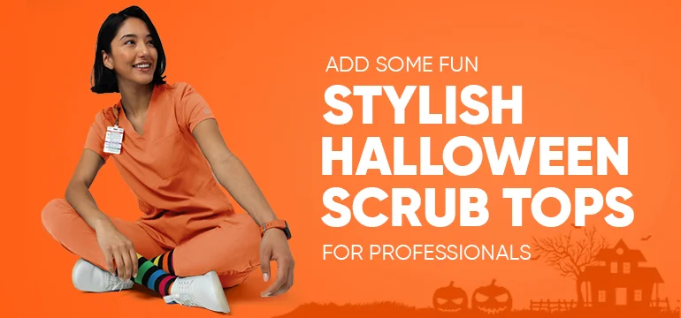 Add Some Fun: Stylish Halloween Scrub Tops for Professionals