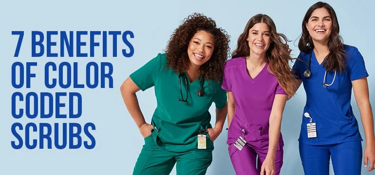 benefits color coded scrubs