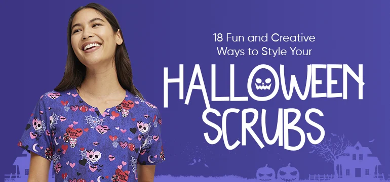 18 Fun and Creative Ways to Style Your Halloween Scrubs