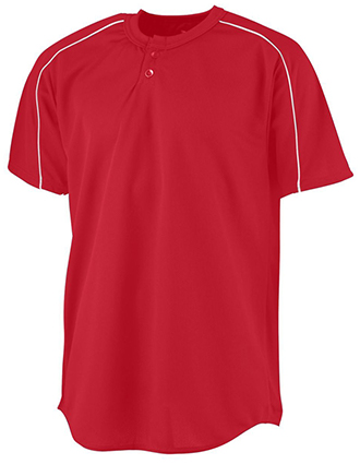 Augusta Sportswear Wicking Two-Button Baseball Jersey
