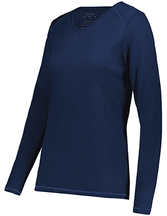 Augusta Sportswear Women's  Super Soft-Spun Poly Long Sleeve Tee