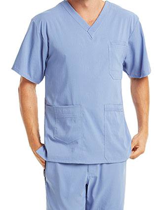 Barco KD110 Men's Seven Pockets V-Neck Basic Scrub Top