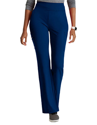 Barco One Women's High Rise Fit And Flare Scrub Pants