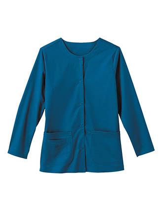 Bio Stretch Women's 3-Pockets Solid Warm-Up Jacket