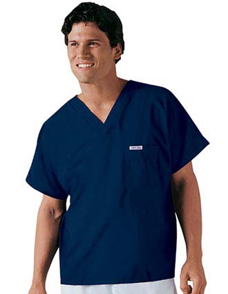 Cherokee Med Man Unisex Basic Single Pocket V-Neck Nurse Scrub Top