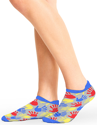 Cherokee Women's 2 Pair Pack Bamboo No Show Socks in Super Power