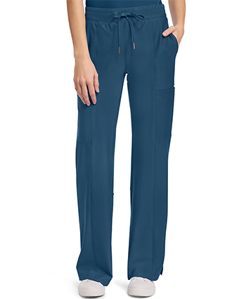 Cherokee Mid Rise Trouser Women's Leg Drawstring Pant