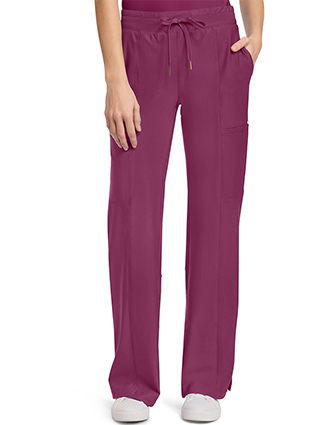 Cherokee Mid Rise Trouser Women's Petite Leg Drawstring Pant