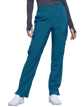 Cherokee Infinity Women's Mid Rise Tapered Leg Pull-on Tall Pant