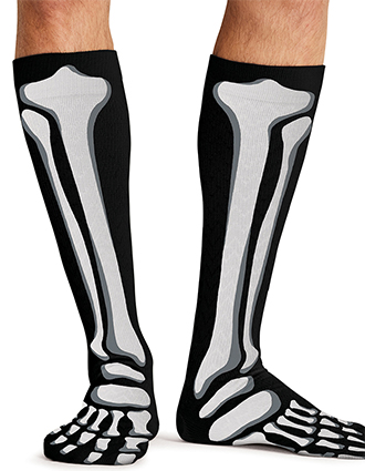 Cherokee Legwear Men's Compression Socks in Bad To The Bone
