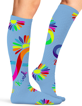 Cherokee Legwear Women's Compression Socks in Autism Love