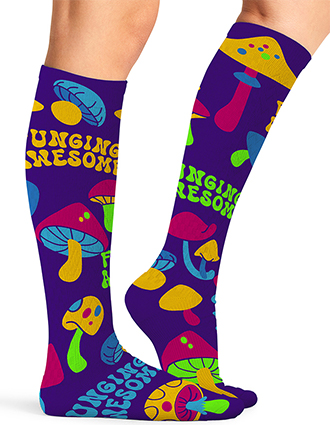 Cherokee Legwear Women's Compression Socks in Fungi