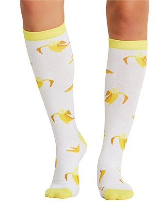 Cherokee Women's Goin' Bananas Support Socks