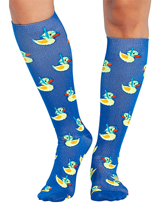 Cherokee Women's Rubber Duckies 1 Pair Pack of Support Socks