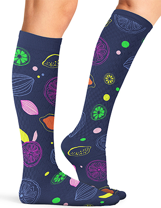 Cherokee Legwear Women's Compression Socks in Tutti Frutti