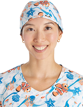 Cherokee Licensed Unisex Current Of Fun Print Scrub Hat