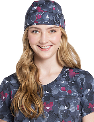 Cherokee Licensed Unisex Feeling Mickey Print Scrub Hat