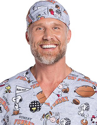 Cherokee Licensed Unisex Snoopy Funday Print Scrub Hat