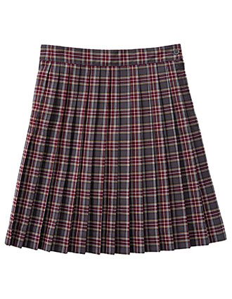 Classroom Uniforms Girls Plus Plaid Knife Pleat Skirt