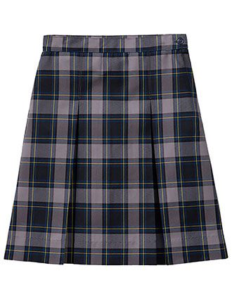 Classroom Uniforms Girls Plaid Kick Pleat Skirt