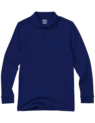 Classroom Adult Long Sleeve Interlock Polo