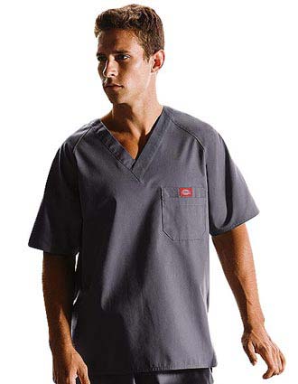Dickies EDS Men Raglan Sleeved Solid Nurses Scrub Top