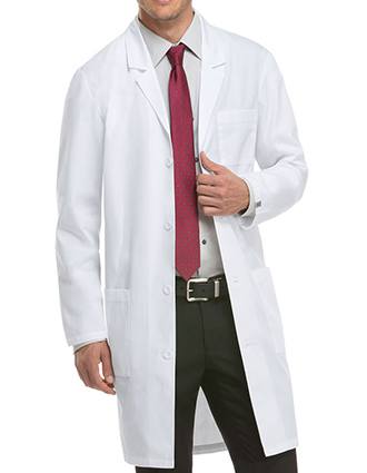 Dickies EDS Professional Whites Unisex Antimicrobial with Fluid Barrier 40 Inches Lab Coat