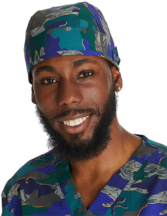 Dickies Prints Unisex Print Scrub Hat in Cut Out Camo