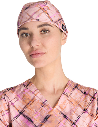 Dickies Prints Unisex Print Scrub Hat in Paint By Plaid