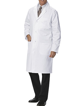Fashion Seal Health Men's 41 Inch Knot Button Knee Length Lab Coat