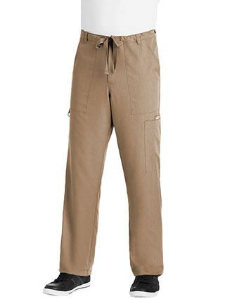 Grey's Anatomy Men Multiple Pockets Zip Fly Medical Scrub Pants-GR-0203