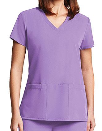 Grey's Anatomy Signature Women's 3-Pockets V-Neck Scrub Top