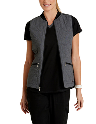 Grey's Anatomy Spandex Stretch Women's Cristina Two-Tone Quilted Vest
