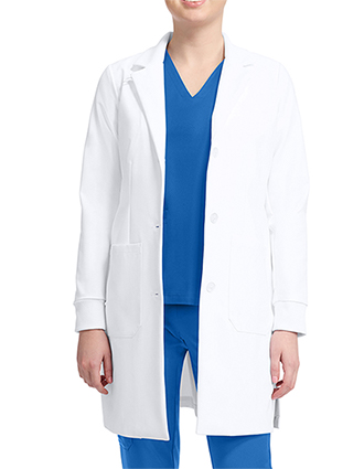 Healing Hands Womens Dental Lab Coat in White