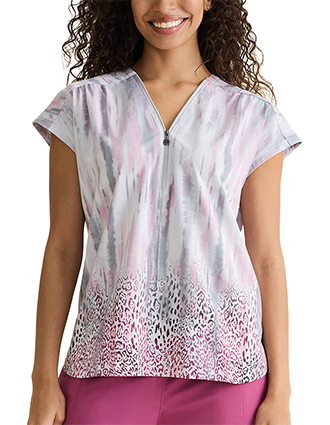 Healing Hands Purple Label Women's Kelly Print Top in Wild Vibes