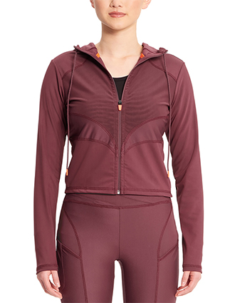 Infinity Kinetic Women's Mesh Zip Front Crop Jacket