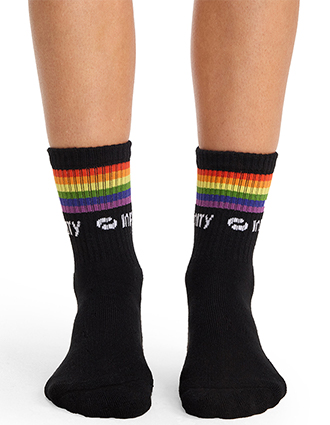 Cherokee Infinity Legwear Athletic Crew Socks in Pride