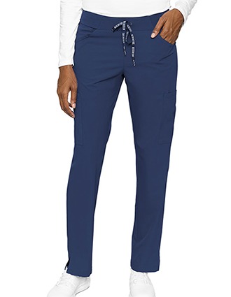 Med Couture Peaches Women's Scoop Cargo Pocket Tall Scrub Pant