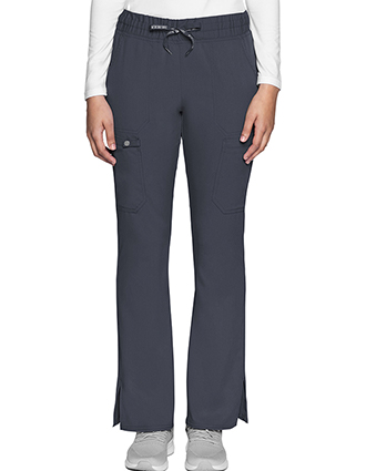 Med Couture Touch Women's Natural Rise Drawstring Flare Leg Pant