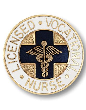 Prestige Gold Plated Licensed Vocational Nurse Emblem Pin
