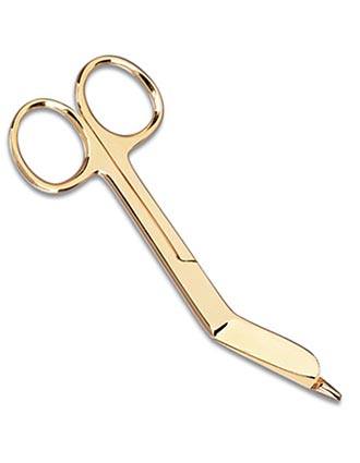 Prestige Unisex 4.5 Gold Plated Bandage Scissor