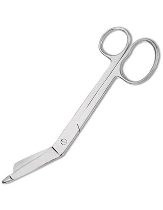 Prestige Unisex 7.25 Bandage Scissor with One Large Ring Serrated Blades
