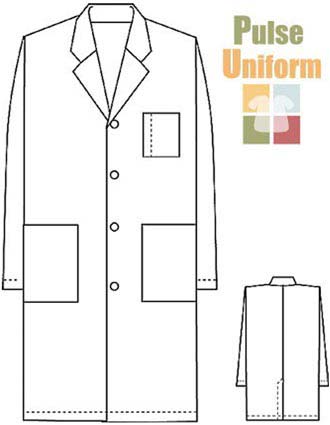 PU Made To Order Unisex Long White Lab Coat-PU-1005