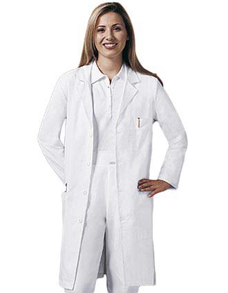 PU Made To Order Unisex Snap Front Three-Quarter Sleeves Lab Coat-PU-1026
