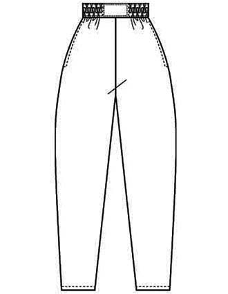 PU Made To Order Women's Original Uniform Boxer Medical Scrub Pants-PU-2011