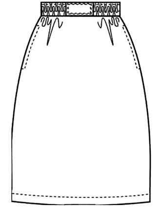 PU Made To Order Women's Two Pocket Boxer Skirt-PU-7002