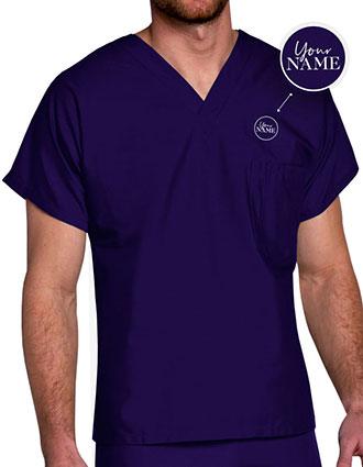 Free Embroidery Unisex V-Neck Nurse Scrub Top
