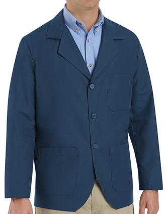 Red Kap Men's Three Pocket 30 Inches Navy Colored Counter Coat